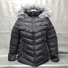 Nautica Women's Red Faux-Fur Hooded Puffer Coat, Size 2X — listing 6
