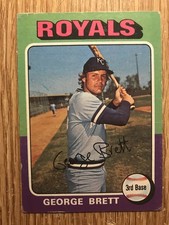 1975 Topps George Brett Rookie Card #228 (Signed) — listing 4