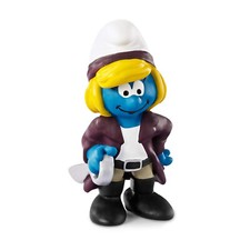 Vintage 1982 Pirate Smurf with Sword PVC Figure on Original Wallace Berrie Card — listing 2