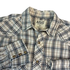 Ariat Men's Short Sleeve Western Print Button-Up Shirt, Size XXL — listing 4