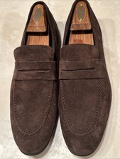 Bruno Magli Taupe Suede Low-Heel Pumps with Embossed Toe Cap — listing 3