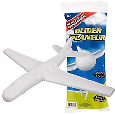 Vintage Flying Wing Glider Toy - "Fly the Shape of the Future!" Flat Foam/Cardstock Delta Wing Aircraft