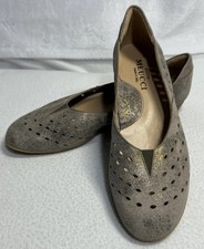 Sesto Meucci for Florence Brown Suede Pointed-Toe Flats, Made in Italy — listing 3