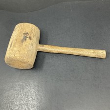 Vintage Turned Wood Barrel-Head Mallet / Gavel — listing 4