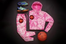 Nike EYBL 2020 Pink Tie-Dye Hoodie & Joggers Player Exclusive Tracksuit — listing 5