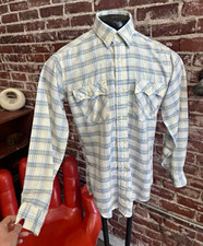 Levi's Yellow & White Checkered Snap-Front Western Shirt, Size XL — listing 4