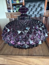 Vintage Dark Brown Glazed Studio Pottery Covered Trinket/Candy Dish with Ribbed Lid and Shell-Form Finial — listing 2