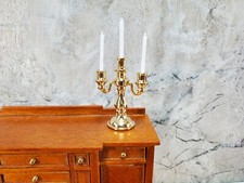 Miniature Plastic Candelabra Figure / Dollhouse or Playset Accessory