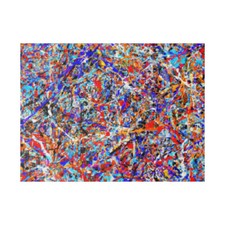 Large Abstract Expressionist Mixed Media Painting on Canvas