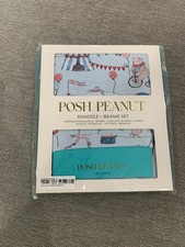 Posh Peanut Bamboo Swaddle + Headwrap Set, Sunflower/Hydrangea Floral Print — listing 2