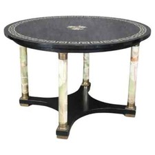French Louis XV Style Giltwood Onyx-Top Occasional Table — listing 5