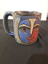 Mara Mexico Square Stoneware Mug with Stylized Hummingbird — listing 2