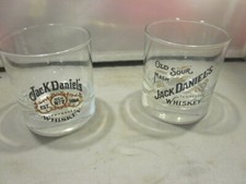 Jack Daniel's Whiskey Clear Square Lowball Glass