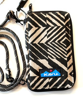 KAVU Go Time Zip Wallet with Lanyard, Nautical/Shark Print — listing 4