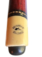 Vintage Two-Piece Jointed Pool Cue with Carved Wood Shaft and Mother-of-Pearl Inlay — listing 4