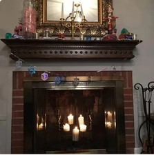 Vintage Wooden Wall Shelf with Dentil Molding — listing 4