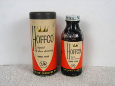 Mid-Century Advertising Packaging Lot: Hoffco Liquid Shoe Dressing (Bone) Tin & Dr. Grabow Pipe Filters Box — listing 5