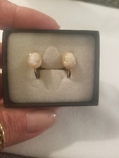 Victorian Revival Cameo Parure - Brooch & Screw-Back Earrings Set — listing 2
