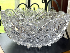 Cut Lead Crystal Tapered Bowl with Vertical Panel and Wide Bevel Cuts — listing 3