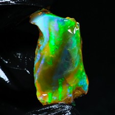 Loose Ethiopian Welo Opal Cabochon, Round Cut, Play-of-Color — listing 3