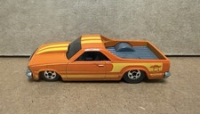 Hot Wheels Chevy El Camino Style Diecast Car with Blue Wheels and Graphics — listing 3