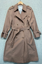 Vintage London Fog Women's Cream Single-Breasted Trench Coat / Maincoat, Size 12 Petite (M) — listing 2