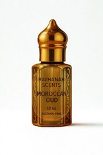 Faceted Glass Attar/Oud Perfume Oil Bottle with Gold Crown Cap — listing 2