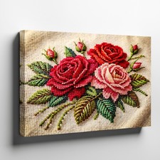 Decorative Floral Print Canvas Wall Art Panel — listing 6