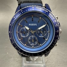 Fossil Decker Analogue Watch, Stainless Steel Bracelet, Black & Silver Dial — listing 6