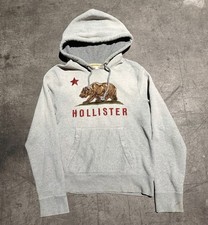 Hollister Embroidered Globe Logo Pullover Hoodie, Burgundy, Men's XL Relaxed Fit — listing 3