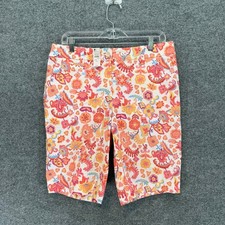 Talbots Woman Khaki Belted Pleated Shorts, Size 18W, NWT — listing 2