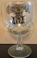 Vintage Olympia Beer "It's the Water" Advertising Barware Glass — listing 5