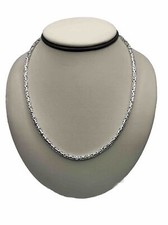 Nepalese Sterling Silver Byzantine (Borobudur) Chain Necklace, 17" with S-Hook Clasp — listing 4
