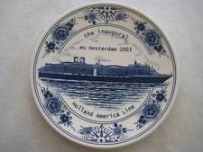 Holland America Line ms Oosterdam Cobalt Blue Ceramic Souvenir Coffee Mug — listing 6