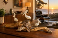 John Perry Burlwood Sculpture with Signature Medallion, listing 6