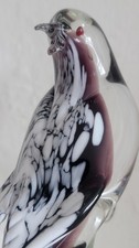 Murano Style Art Glass Birds on Controlled-Bubble Bowl Figurine — listing 4