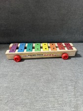 Fisher-Price Pull-A-Tune Xylophone #870 Pull Toy