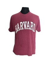 Vintage Harvard University Crest T-Shirt, Delta Pro Weight, Heather Gray, Size M