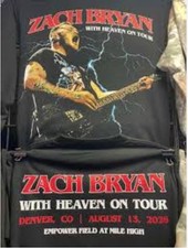 Zach Bryan "The Boys Are Out And They're Angry" Graphic Tour T-Shirt, Size Medium, listing 4