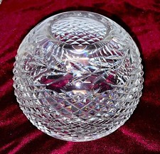 Cut Crystal Vase with Frosted Rose Motif and Sawtooth Rim — listing 3