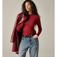 J.Crew Burgundy Crewneck Sweater Merino wool — listing 5