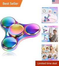 Rainbow Metal Tri-Bar Fidget Spinner with Tin Case — listing 6