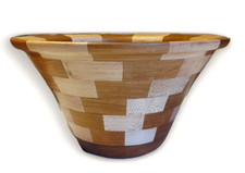 Hand-Turned Wooden Bowl with Dark Rim — listing 4
