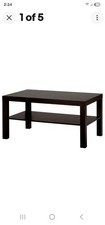 IKEA Lack Red Side Table with Two Pine Children's Stools — listing 4