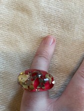 Louis Vuitton Inclusion Ring Resin Monogram Size S (US 6.5)