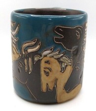 Mara Mexico Square Stoneware Mug with Stylized Hummingbird — listing 4