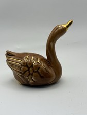Porcelain Stretching Goose Figurine with Open Beak — listing 3