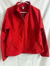 Merona Women's Black Fleece Full-Zip Jacket, Size L — listing 6