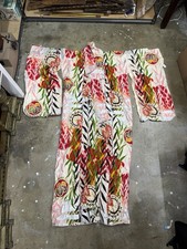 Antique Japanese Silk Kimono with Crashing Wave (Seigaiha/Nami) Motif — listing 6