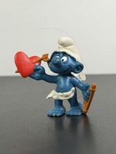 Cupid Smurf PVC Figure with Heart, Bow and Arrow — listing 4